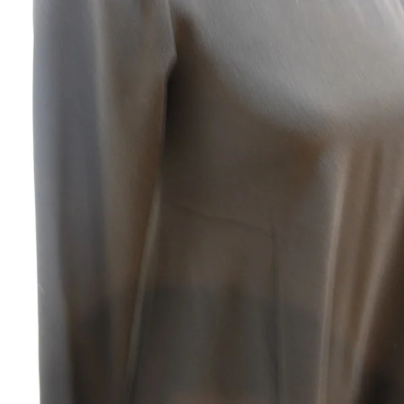 Zara Black Long Sleeve Crepe Shift Dress with Keyhole Back - Picture 3 of 12